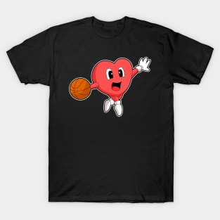 Heart Basketball player Basketball T-Shirt